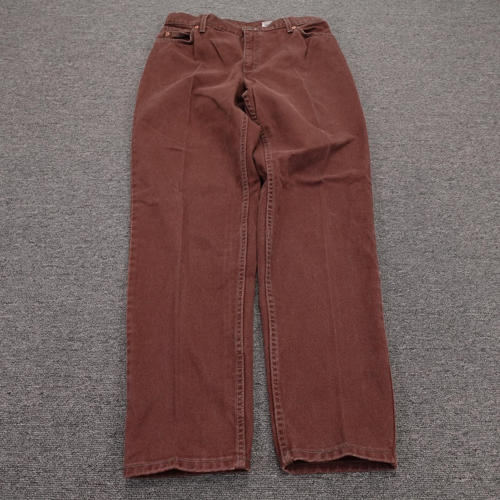 Vintage‎ Levis 950 Jeans Womens 16 Brown High Rise Relaxed Tapered 34x31 USA 90s